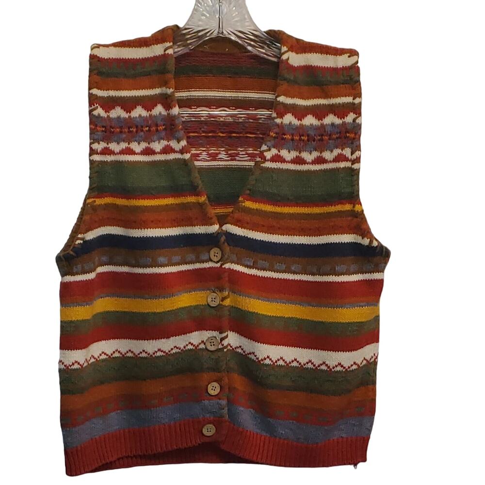 Russ sport Vest Original Russ Sport Company Women's Sweater Vest Large Vintage